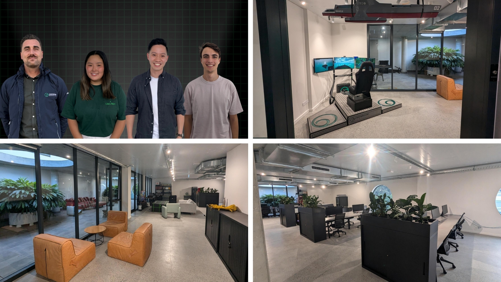 Photo compilation of Greenroom staff and new sydney office