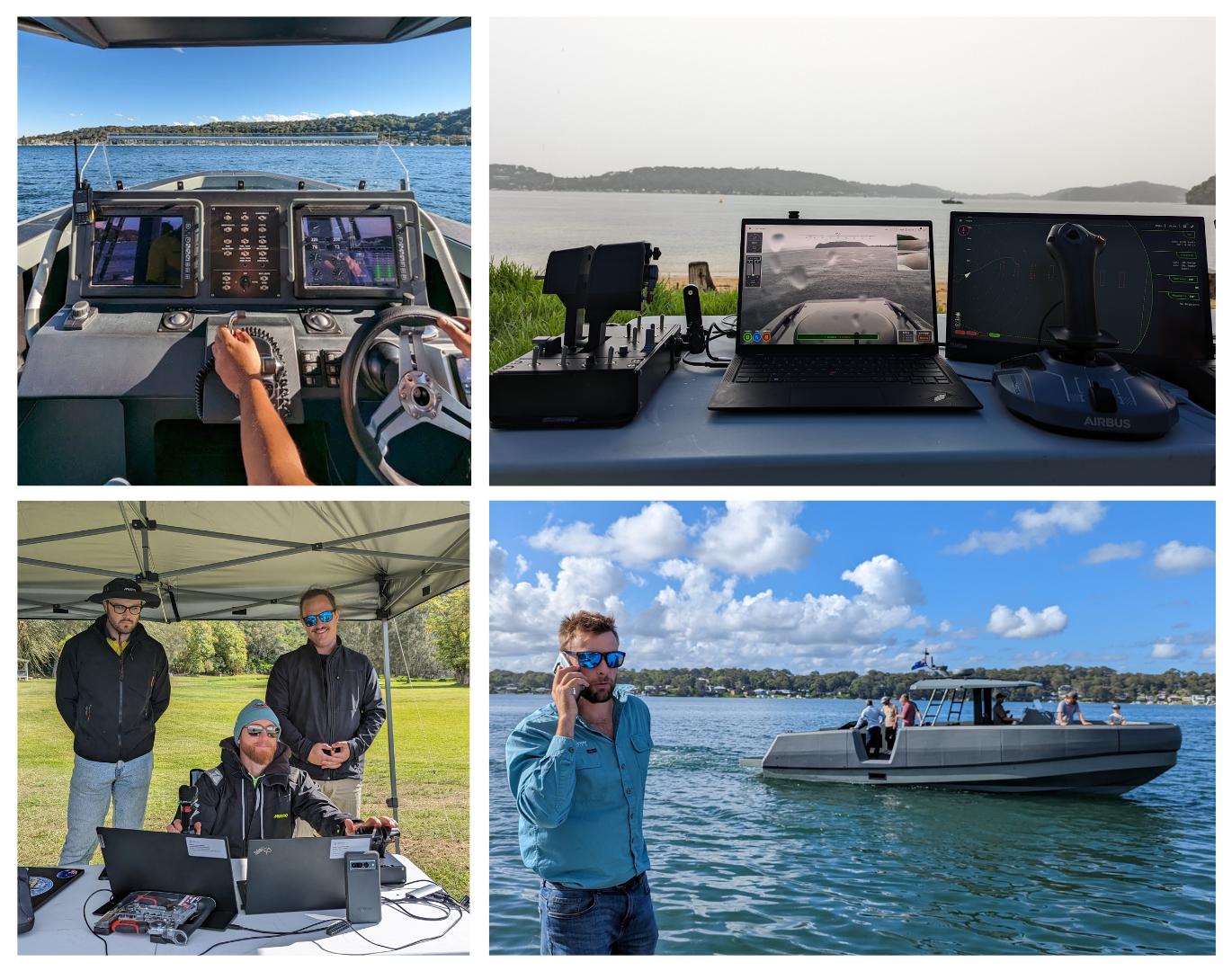 Photo compilation of Greenroom software on Whiskey Project Group's Bravo vessel